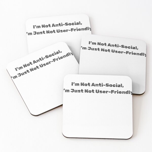 Item preview, Not Anti-Social Just Not User Friendly – Sarcastic Humor Shirt designed and sold by Qonli-Officjal.