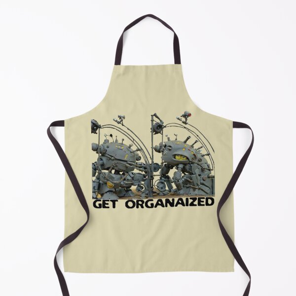 Item preview, Get Organaized (no Bg) – Funny Robot Chaos Design ( Fun & Humor ) designed and sold by D-Islamic.