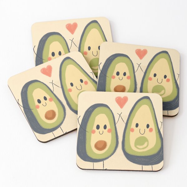 Item preview, Avocado Friends designed and sold by PeachyArtPalette.