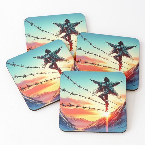 Item preview, Barbed Wire Tightrope, Ai Generated Art    designed and sold by ACC .