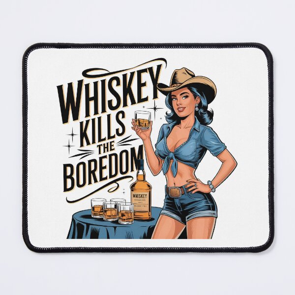 Item preview, Retro Cowgirl Whiskey Poster designed and sold by Jcat7.