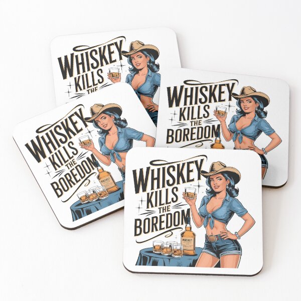Item preview, Retro Cowgirl Whiskey Poster designed and sold by Jcat7.