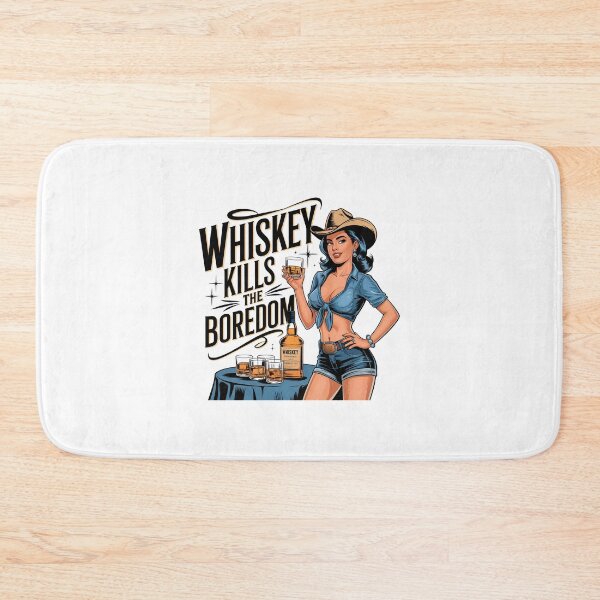 Item preview, Retro Cowgirl Whiskey Poster designed and sold by Jcat7.