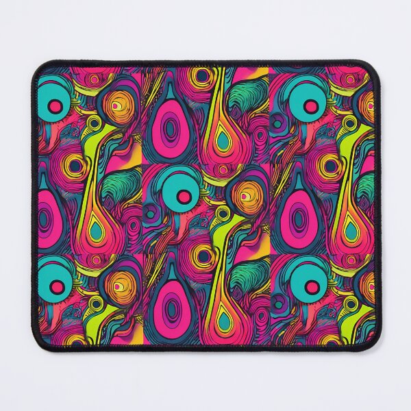 Item preview, Psychedelic Abstract Swirls on Neon Red Background designed and sold by Monascreativeempire.