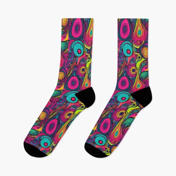 Item preview, Psychedelic Abstract Swirls on Neon Red Background designed and sold by Monascreativeempire.