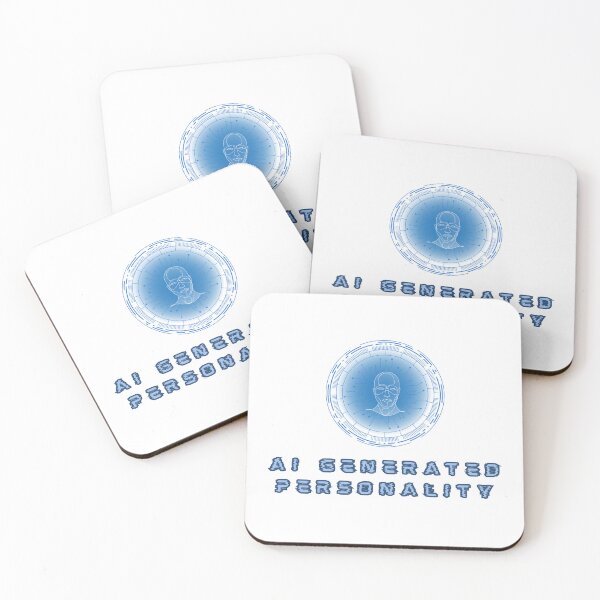 Item preview, AI Generated Personality – Synthetic Identity Concept - White Edition designed and sold by TheBlankFrameCollection.