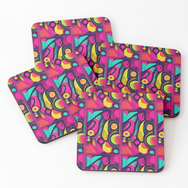 Item preview, Psychedelic Abstract Swirls on Neon Red Background designed and sold by Monascreativeempire.