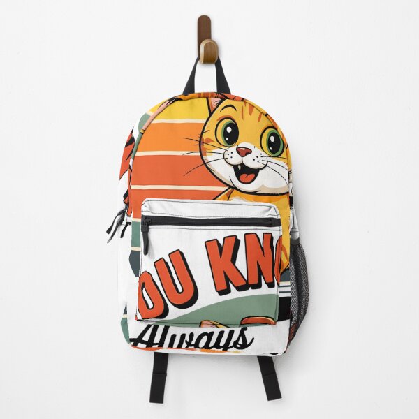 Item preview, Retro Tiptoeing Cat with Suitcase Funny Sunset designed and sold by designleon19.