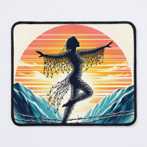 Item preview, Barbed Wire Tightrope, Ai Generated Art designed and sold by ACC .