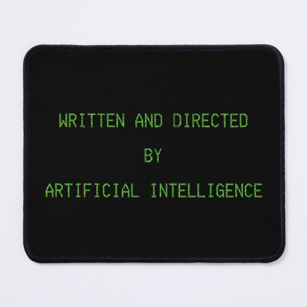 Item preview, Written and Directed by Artificial Intelligence – Green Code Aesthetic AI Design designed and sold by TheBlankFrameCollection.