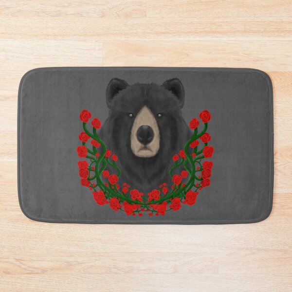 Item preview, Black Bear and roses designed and sold by cryoark.