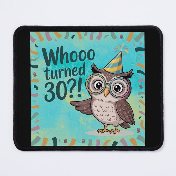 Item preview, 30th Birthday Owl designed and sold by theartfulaspie.