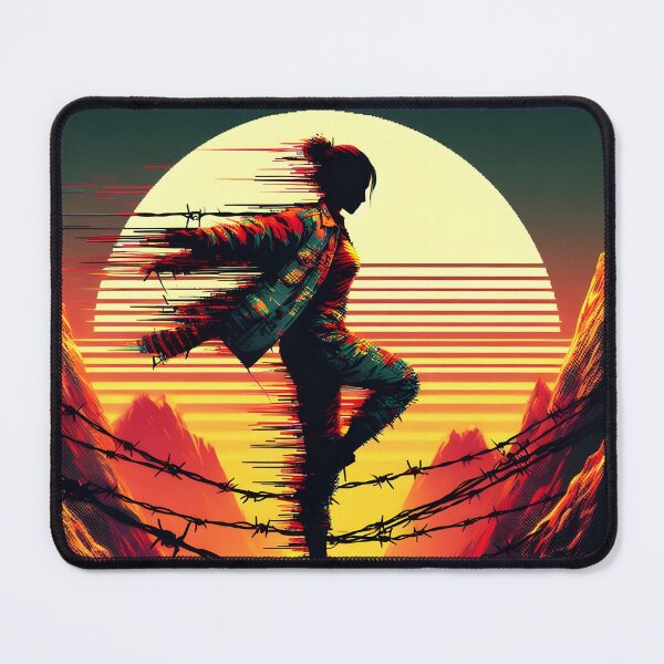 Item preview, Barbed Wire Tightrope, Ai Generated Art designed and sold by ACC .