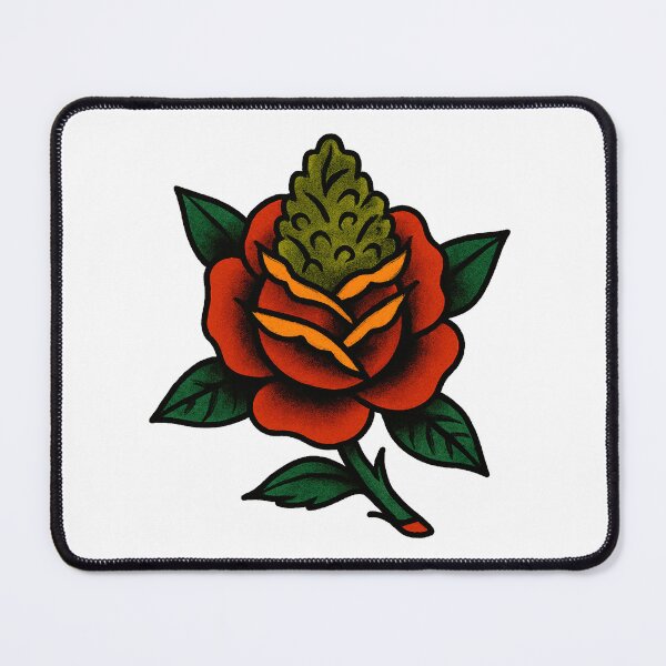 Item preview, Cannabis Rose – Weed Bud Flower Tattoo Design designed and sold by Wake and Bake.