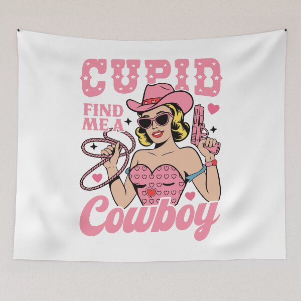 Item preview, Retro Cowgirl Cupid Valentines designed and sold by Jcat7.