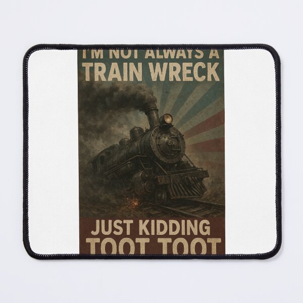 Item preview, I'm Not Always A Train Wreck Just Kidding Toot, Funny Train Quote, Train Wreck,Trainwreck Humor, Train Lover designed and sold by Orvista.