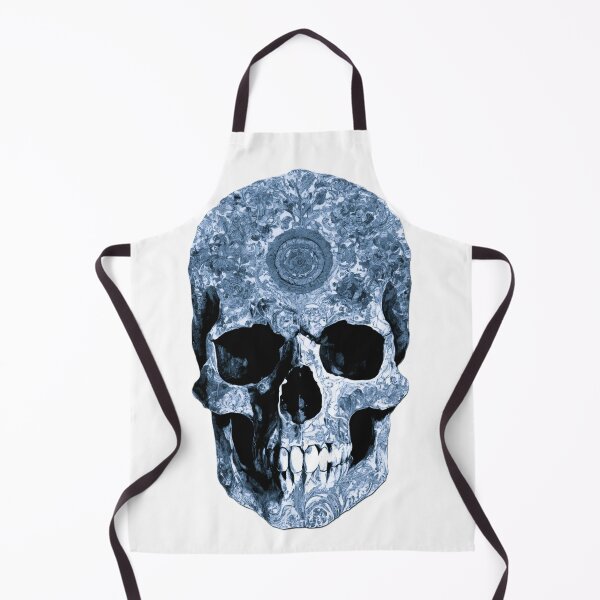 Item preview, Blue intricate design Skull designed and sold by Designs by Me.
