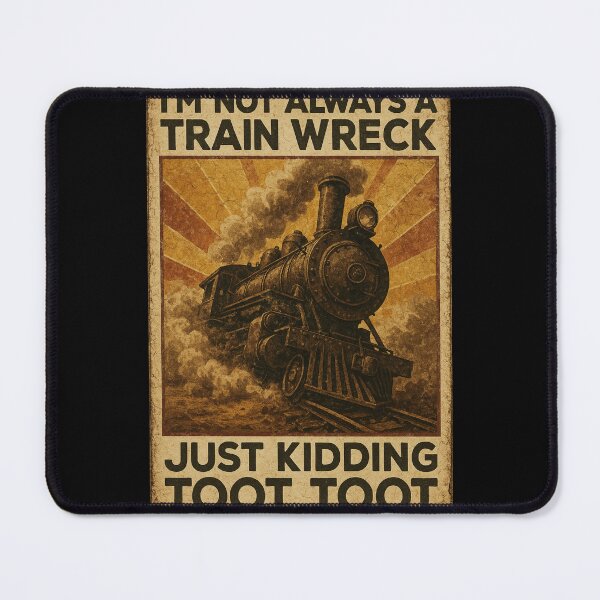Item preview, I'm Not Always A Train Wreck Just Kidding Toot, Funny Train Quote, Train Wreck, Trainwreck Humor, Train Lover designed and sold by Orvista.