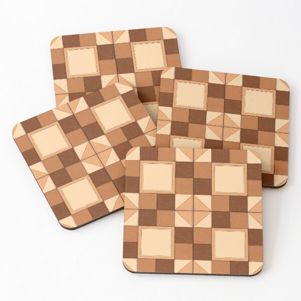 Item preview, patchwork quilt - brown designed and sold by parsleysaauce .