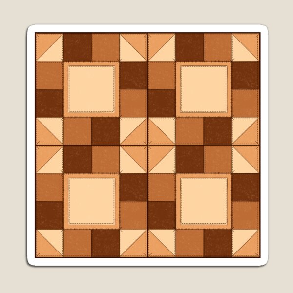 Item preview, patchwork quilt - brown designed and sold by parsleysaauce .