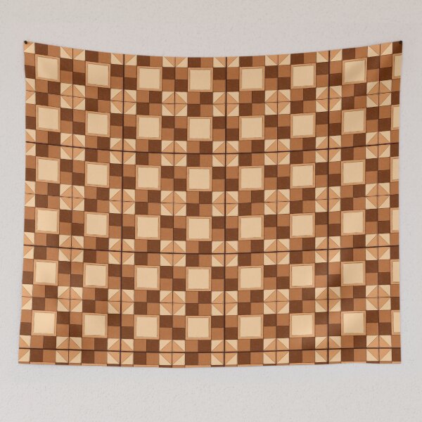 Item preview, patchwork quilt - brown designed and sold by parsleysaauce .