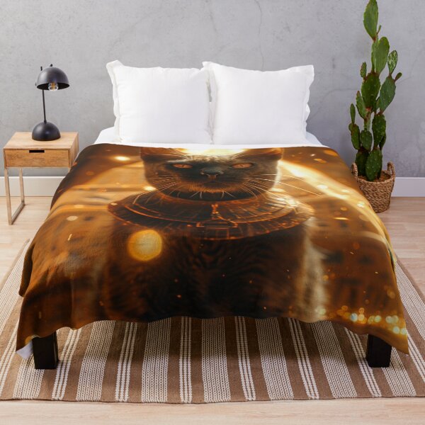 Item preview, Golden Egyptian Cat Goddess Bastet designed and sold by All Souls Dream.
