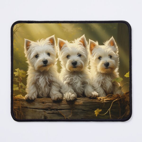 Item preview, Three West Highland White Terriers designed and sold by PetsArt.