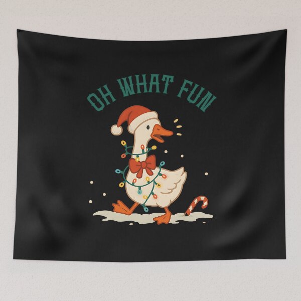 Item preview,  Oh What Fun: Funny Christmas Goose Holiday Art designed and sold by elynne9.