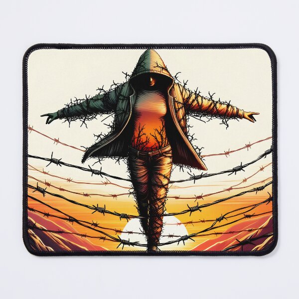 Item preview, Barbed Wire Tightrope, Ai Generated Art designed and sold by ACC .