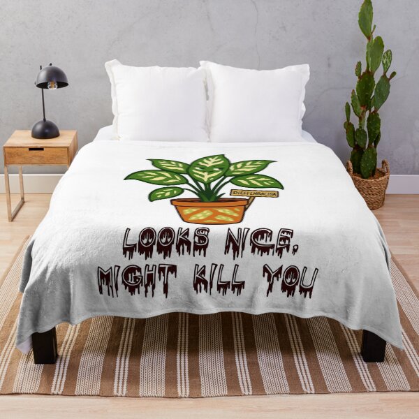 Item preview, Dieffenbachia – Looks Nice, Might Kill You - Funny Houseplant Characters designed and sold by EdgyEdgeArt.