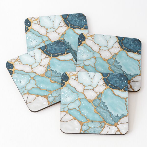 Item preview, Blue marble seamless texture designed and sold by Wordsmith-Wear.