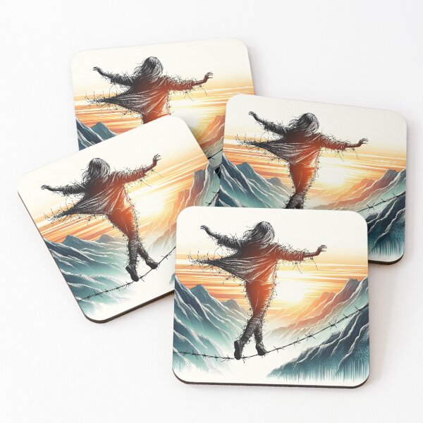 Item preview, Barbed Wire Tightrope, Ai Generated Art    designed and sold by ACC .