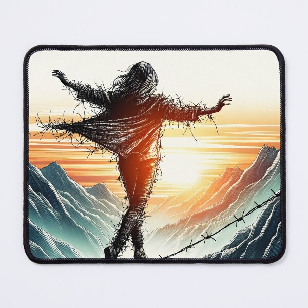 Item preview, Barbed Wire Tightrope, Ai Generated Art designed and sold by ACC .