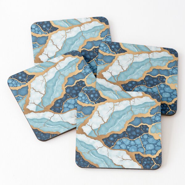 Item preview, Blue marble seamless texture designed and sold by Wordsmith-Wear.