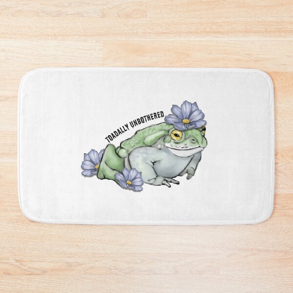 Item preview, Totally (Toadally) Unbothered, Toad with Flowers, Digital Drawing designed and sold by JoyfulWhimsy.