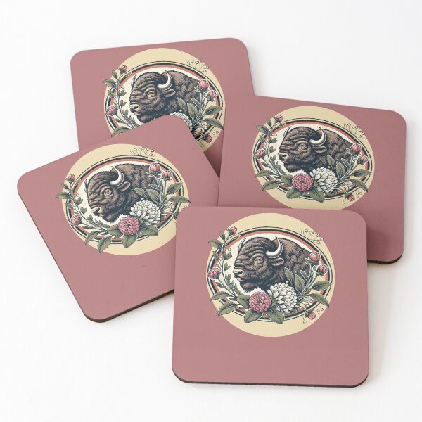 Item preview, Vintage American Buffalo – Retro Wildlife Plains Animal Illustration designed and sold by FrictionMaxxing.