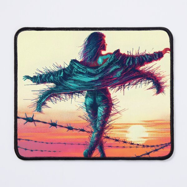 Item preview, Barbed Wire Tightrope, Ai Generated Art designed and sold by ACC .