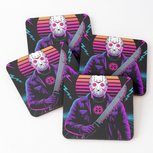 Item preview, Jason Voorhees Synthwave: 80s Neon Horror - Silent Rage designed and sold by AV.