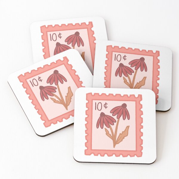 Item preview, Coneflower Postage Stamp designed and sold by HoneyBuns-Art.