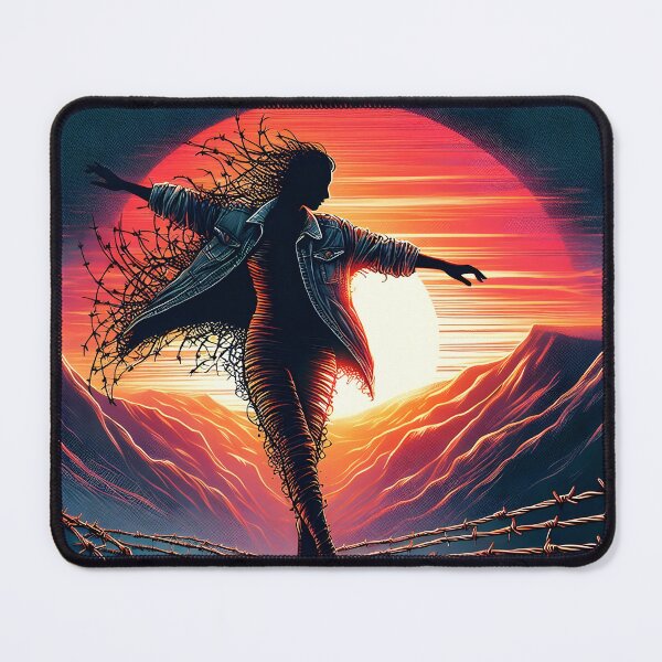 Item preview, Barbed Wire Tightrope, Ai Generated Art designed and sold by ACC .
