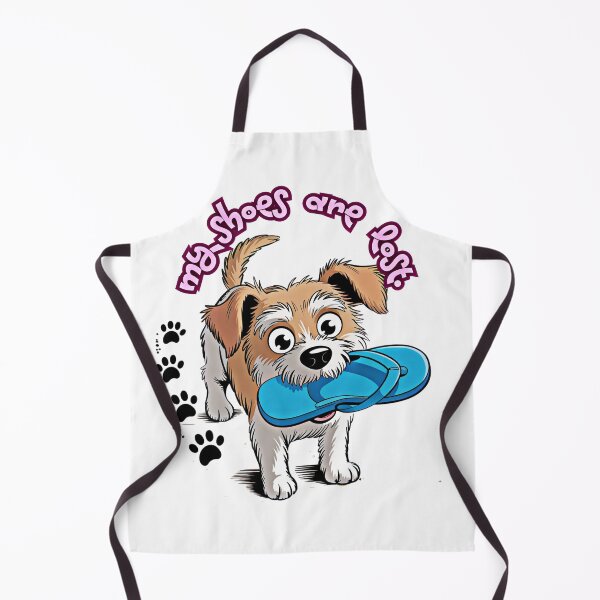 Item preview, Cute dog who took my slippers designed and sold by ๋JAIYACHO.