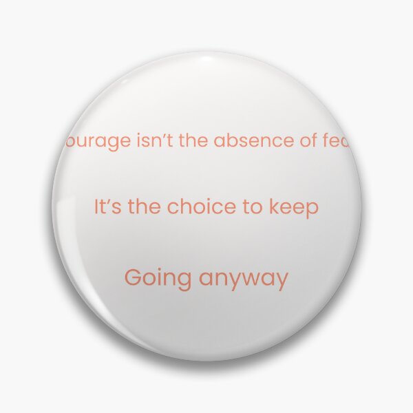 Item preview, Courage isn’t the absence of fear – minimalist printable quote about bravery and growth designed and sold by KWkindwaves.