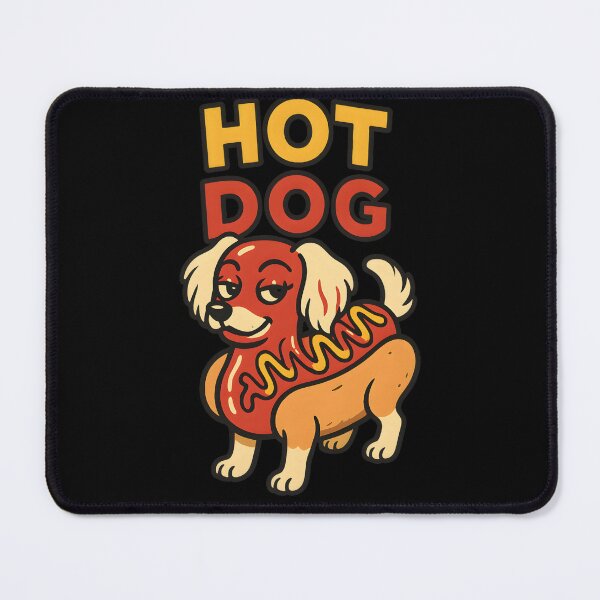 Item preview, Hot Dog with Attitude – Funny Dog Sausage Mashup designed and sold by Uglyandcute.