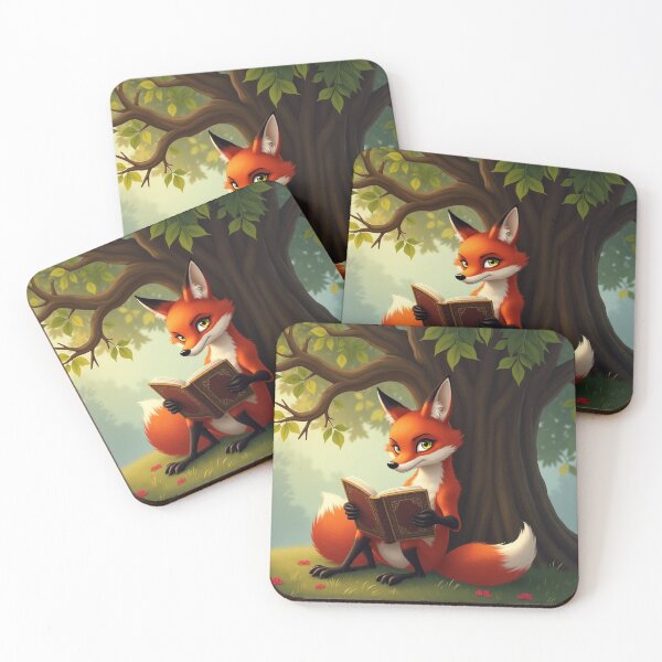 Item preview, "Wise Fox Reading Under the Tree" designed and sold by TrendMesh.