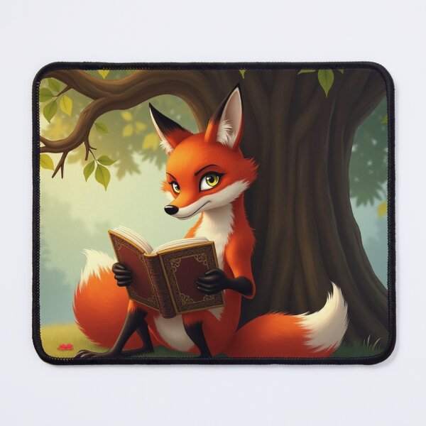 Item preview, "Wise Fox Reading Under the Tree" designed and sold by TrendMesh.