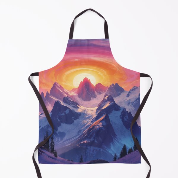 Item preview, А sunrise over majestic snow-capped mountains.  designed and sold by Lilashakti ⭐️ ⭐️ ⭐️ ⭐️ ⭐️.