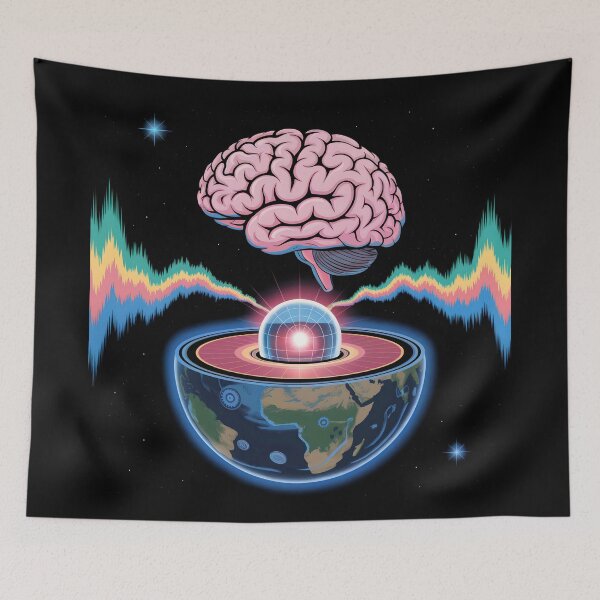 Item preview, Brain and Earth Linked by Energy Waves designed and sold by WatchesAndMore.