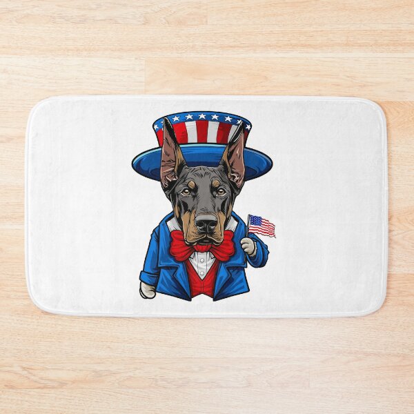 Item preview, Funny American Dog Doberman Pinscher 4th of July designed and sold by whyitsme.