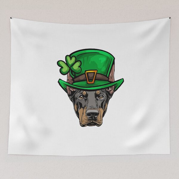 Item preview, Funny St Patricks Day Doberman Pinscher Dog designed and sold by whyitsme.