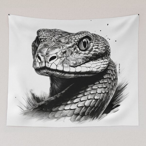 Item preview, Young Western Diamondback Rattlesnake designed and sold by mrpropcake.